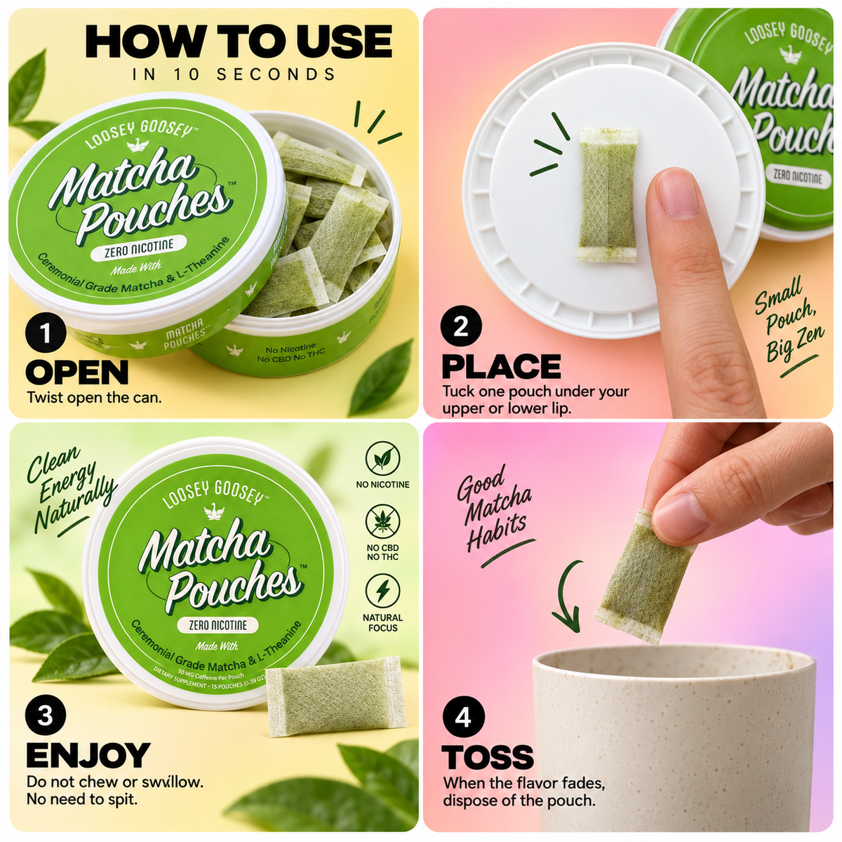 Matcha Pouches